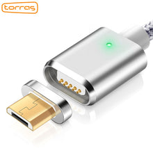 Load image into Gallery viewer, TORRAS Magnetic USB Cable Magnet Charger Charging Data Microusb Micro USB Cables