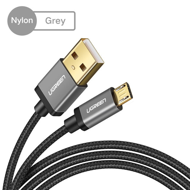 Ugreen Micro USB Cable 2.4A Nylon Fast Charge USB Data Cable