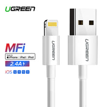 Load image into Gallery viewer, Ugreen USB Cable for iPhone Xs Max XR 2.4A MFi Lightning USB Fast Charging Cable